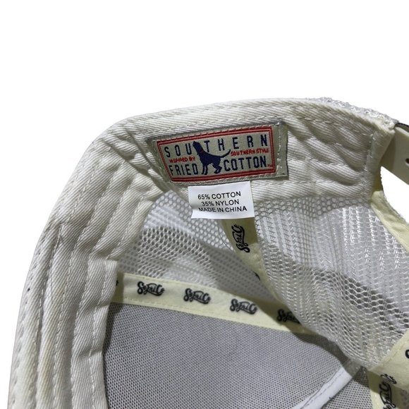 Southern Fried Cotton‎ Fish Designed Mens Hat Mesh Trucker Adjustable Brown - Picture 8 of 8